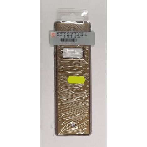 ORECA - PLACCA IN ALLUMINIO ANODIZZATA BRONZO - 52mm
