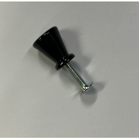 ORECA - POMOLO IN ABS LACCATO NERO 16X19MM