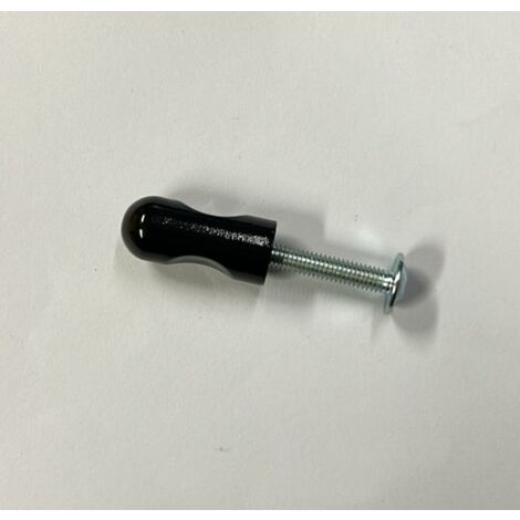 ORECA - POMOLO IN ABS PLACCATO NERO 10X23MM