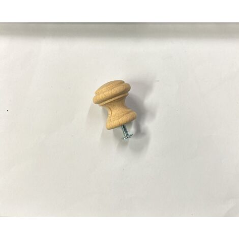 ORECA -  POMOLO  IN LEGNO DI FAGGIO GREZZO 30X31MM