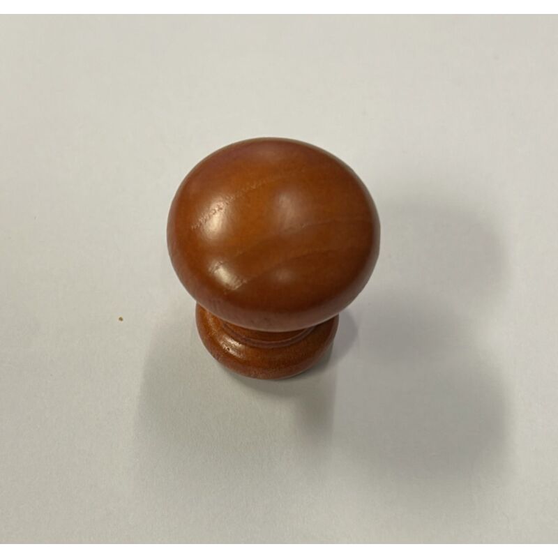 Image of Pomolo in legno di frassino colore legno di ciliegio 30X32MM - Oreca