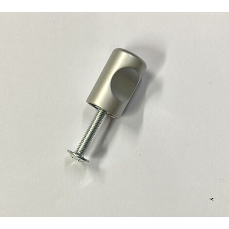 ORECA - POMOLO ZAMA IN ALLUMINIO SATINATO A CILINDRO 24X15MM