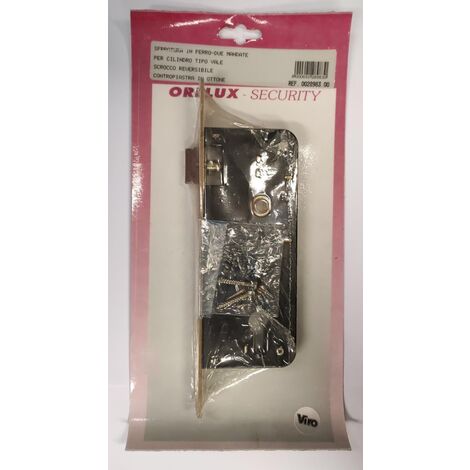 ORECA - SERRATURA IN FERRO PER CILINDROTIPO YALE BORDO QUADRO 45MM