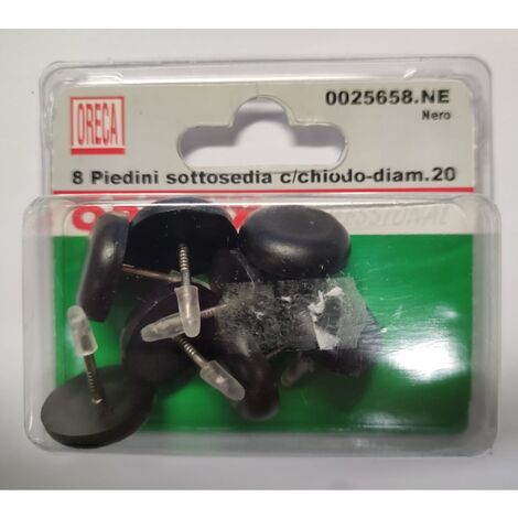 ORECA - SOTTOPIEDI NERI CON CHIODO 20MM