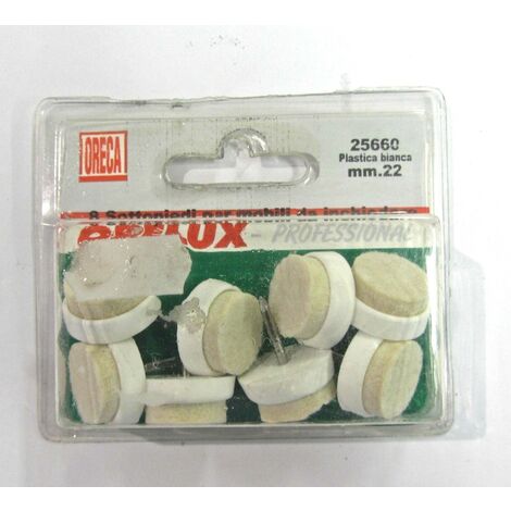 ORECA - SOTTOSEDIA BIANCO CON CHIODO 22MM 8PZ