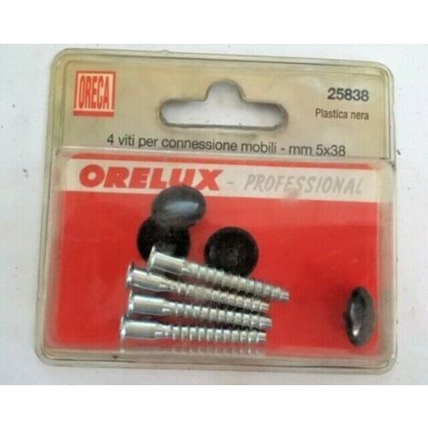 ORECA - VITE 5X38MM PER CONNESSIONI MOBILI, TAPPO 12MM