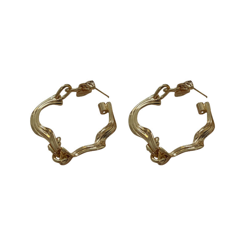 Orecchini ad ago in argento 925 con torsione
