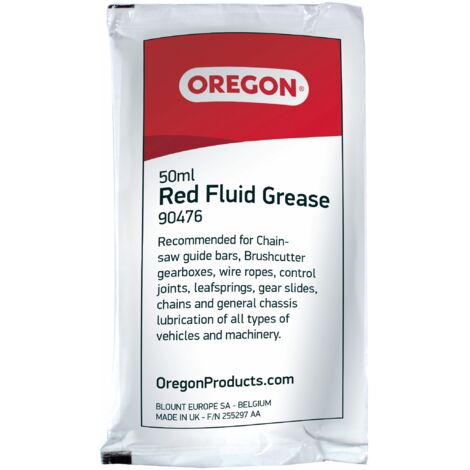Oregon 90476 - Rosso fluido bustina grasso 50ml per la lubrificazione a barre motosega pignoni naso