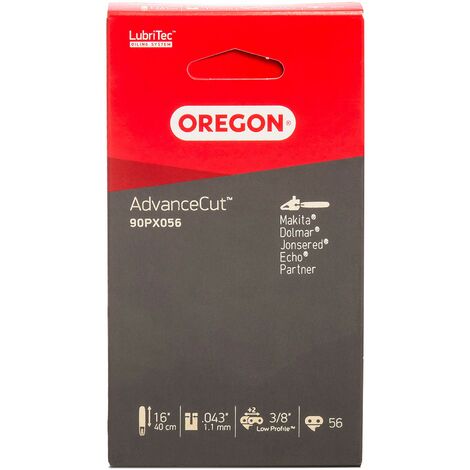 Oregon 90PX056E AdvanceCut Catena per Motosega da 56 Maglie di Trasmissione, Adatta a Barre da 16 pollici (40 cm), Compatibile con Makita, Dolmar, Sterwins ed altre marche