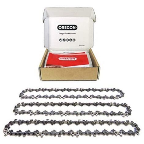 Oregon Confezione da 3 Catene per Motosega 3/8" LP da 62 Maglie di Trasmissione, 1.3mm, Adatte a Barre da 45 cm, Compatibili con Husqvarna, McCulloch, Mac Allister ed altre marche