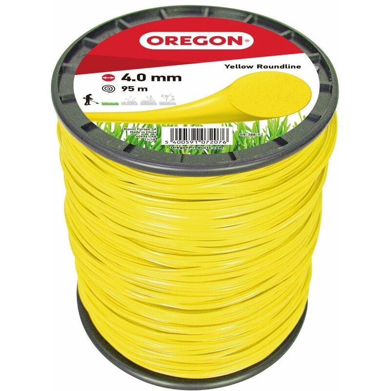 Oregon - Fil rond jaune 4.0mm - 95m