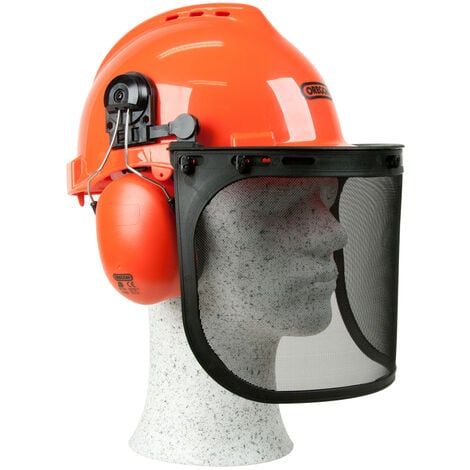 PETSAFE Oregon Forsthelm / Schutzhelm mit Visier und Gehörschutz Yukon orange