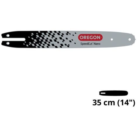 Oregon – Guide-chaîne pour tronçonneuse 35 cm – Pas .325' – 59 maillons – SpeedCut Nano – Compatible Stihl MS 150/170/181/193/200/201 – 144TXLNA074