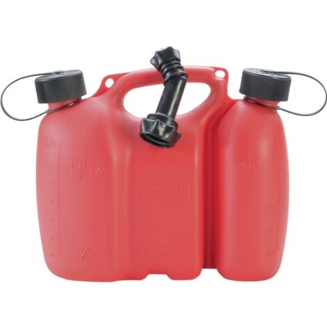 Oregon – Jerrican double pour carburant 4,5L – Réservoir 3L pour mélange – Tube verseur inclus – Homologation ONU ADR/GGVSEB - JK8040