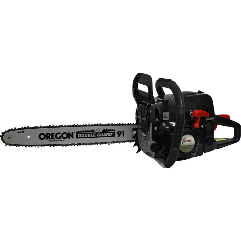 Bricoferr - Tronçonneuse thermique 49cm3 avec moteur 2 temps , Lame et Chaine Oregon - Kawapower