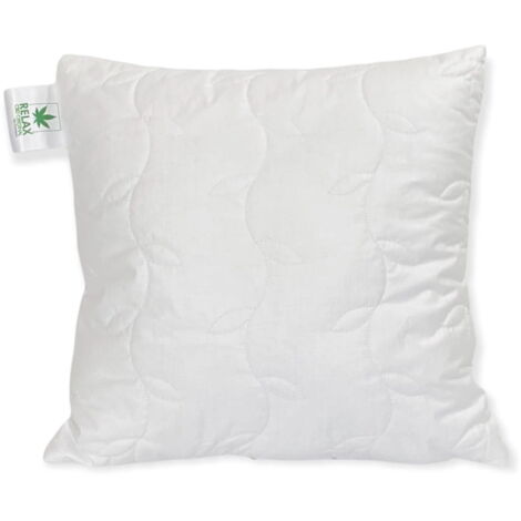Oreiller 40x40 Anti-allergique Anti-stress Matelassé avec fermeture éclair Relax