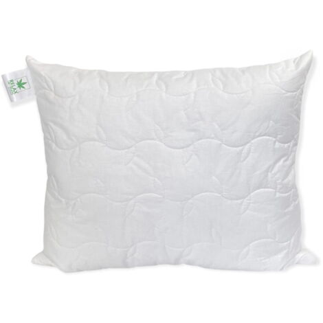 Oreiller 50x60 Anti-allergique Anti-stress Matelassé avec fermeture éclair Relax