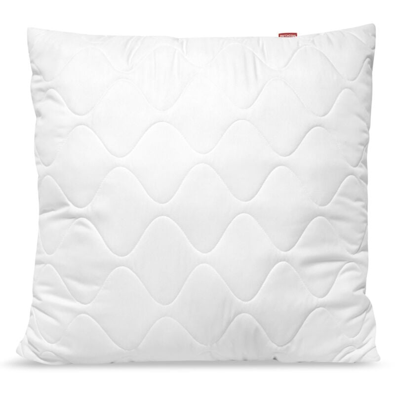 Oreiller 80x80 cm, antiallergique, microfibre matelassée, silicone