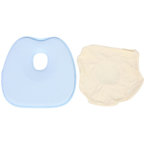 Oreiller Anti-Tête Plate pour Nouveau-né 0-12 Mois, Coussin Ergonomique Respirant pour Bébé