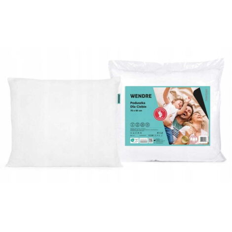 Oreiller antiallergique blanc 70x80 cm grand
