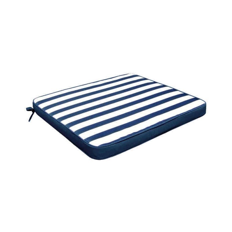 Gardeness - Oreiller carré en polyester amovible 50x45 cm par chaise Blue - Blue