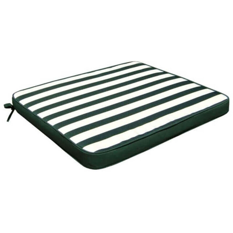 Oreiller carré en polyester imperméable et amovible 40x40 cm par chaise DarkOliveGreen