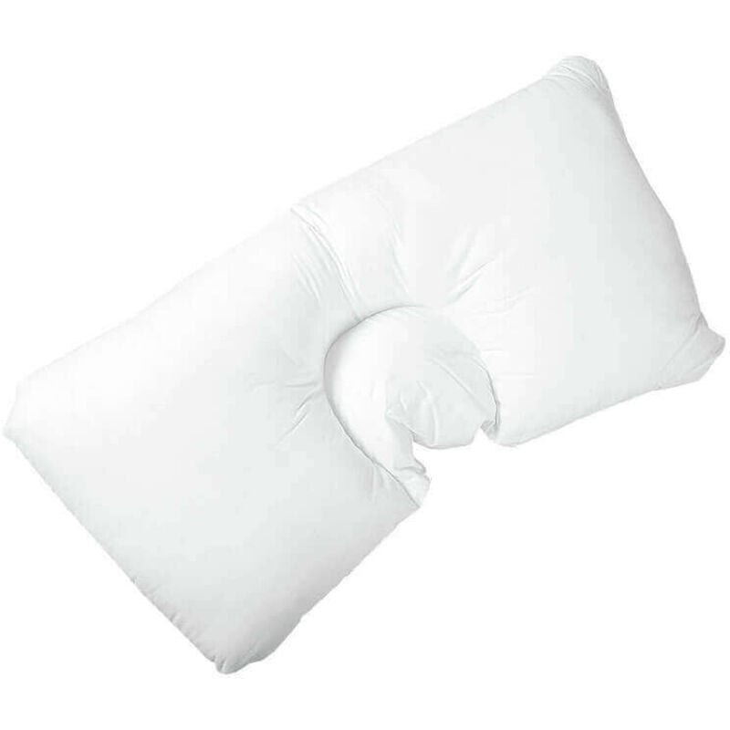 Oreiller cervical 100% silicone à fibres creuses au toucher duvet 65 cm