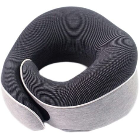 Oreiller Cervical De Voyage Portable En Forme De U, Coussin De Nuque Léger En Mousse À Mémoire De Forme, Oreiller De Soutien Du Cou, Coussin De Nuque Confortable,Gris Clair