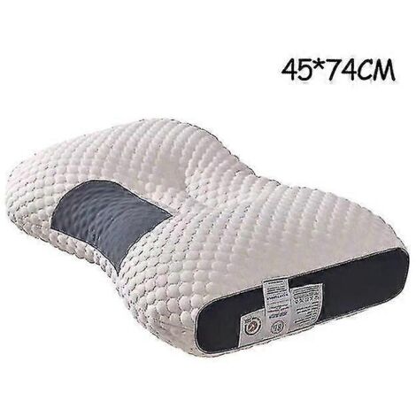 Oreiller cervical orthopédique favorisant le sommeil et protégeant la nuque  oreiller de massage en fibres de soja pour une utilisation à domicile.