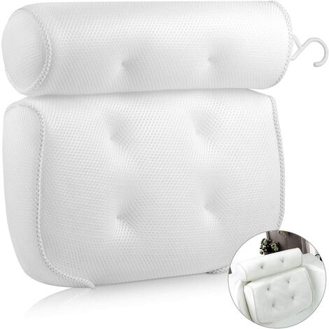 Tapis de Bain Spa Bain à Remous Oreiller de Baignoire Génial pour Jacuzzi Nizirioo Coussin de Bain Accueil Spa Oreiller de Bain avec 7 Ventouses Antidérapant Coussin de Bain pour Jacuzzi