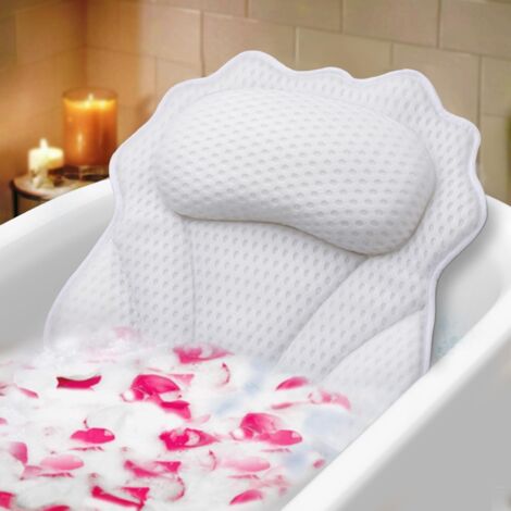 Oreiller De Baignoire Complet A Sixx à Ventouses Bleu - Coussin Confort Bain - Neuf Origine Chine
