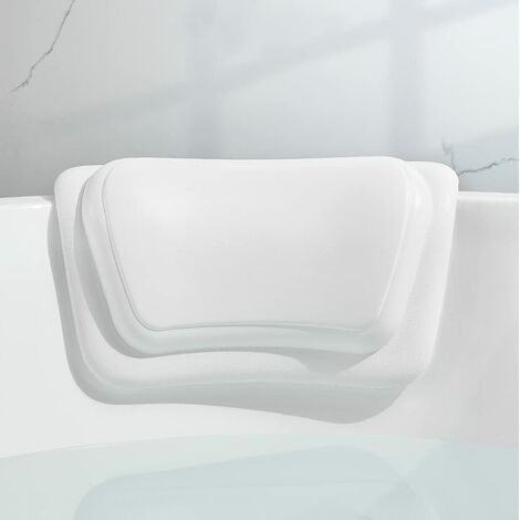 Coussin De Baignoire Gonflable Vintage En Forme De Coquillage Blanc - Années 80/90 - Neuf