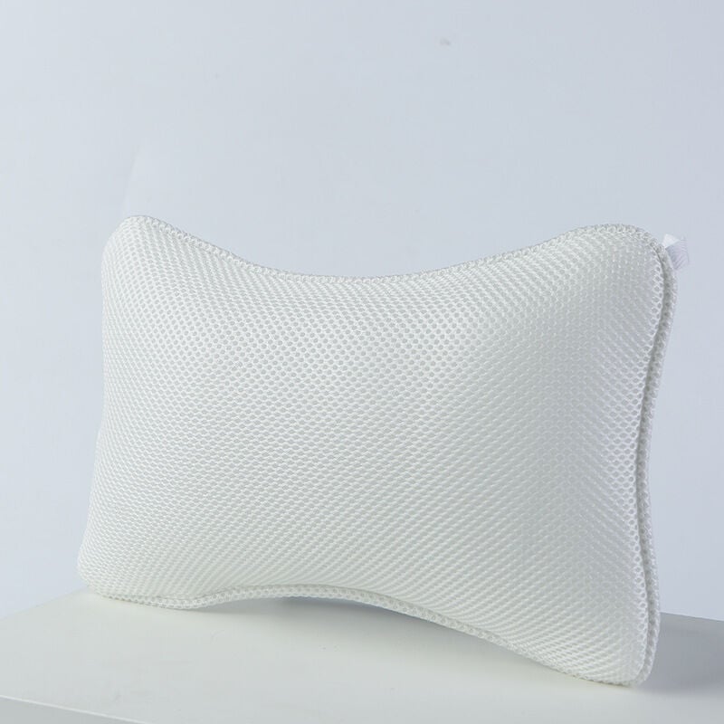 Oreiller de Bain en Maille 3D, Ventouse Pratique en Forme d'os, Oreiller de Spa, Coussin d'appui-tête for Le Cou, Les épaules et la tête, for Femmes