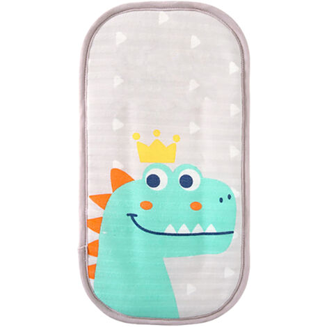 Oreiller de Bras Bébé Rafraîchissant Été - Coussin de Refroidissement Doudou Dinosaure avec Bande Élastique Large pour Allaitement Confortable