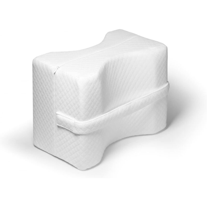 Oreiller de Genou Ergonomique et Coussin de Repose-Jambes - Oreiller de Jambe pour la Douleur à la Hanche - Oreiller de Soutien au Genou en Mousse à