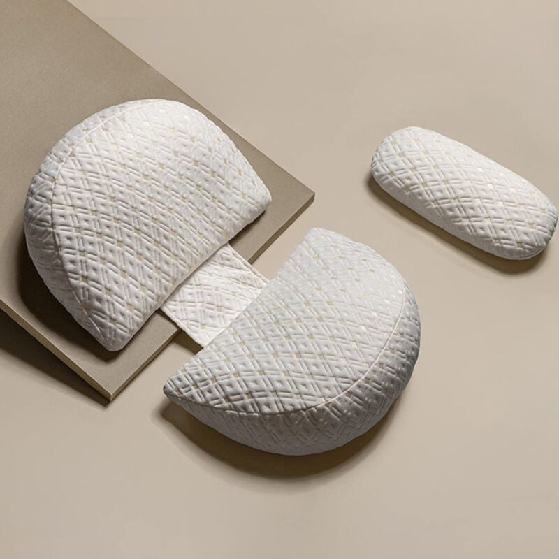 Fei Yu - Oreiller de grossesse en forme de coin Graviditetskudde pour dormir