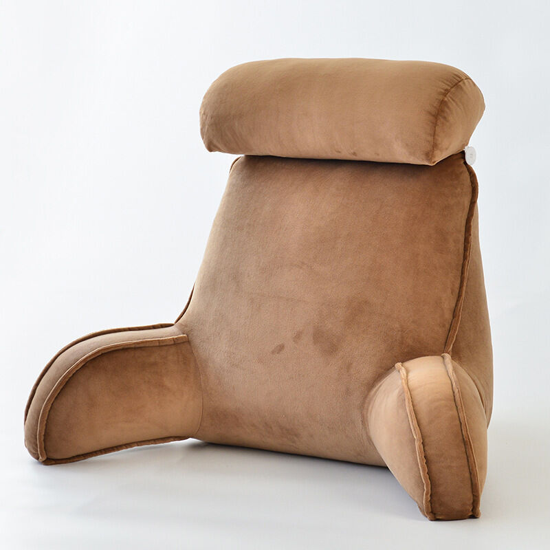Oreiller De Lecture avec Accoudoirs -Portable pour Lit Cale Nuque & Bras - Confort Et Ergonomie Coussin Dos Canapé Fauteuil Canape, 75 40 55cm (with