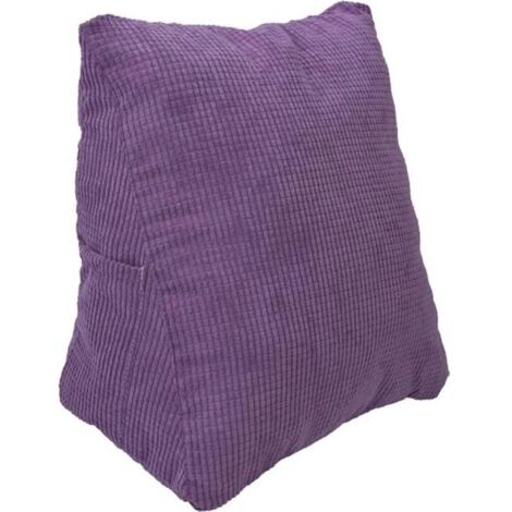 Oreiller de lecture - Triangle - Violet - 40x40 cm - Coton PP - Lavable