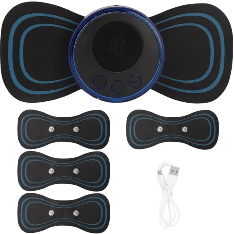 Oreiller de massage cervical électrique intelligent USB avec 8 modes et 19 niveaux d'intensité, masseur de colonne thoracique - AquaForge