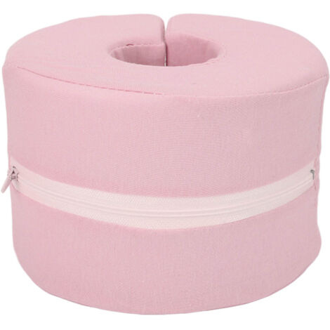Oreiller de surélévation pour pieds et chevilles - Couverture amovible et lavable - Soulagement des douleurs et pression - Rose