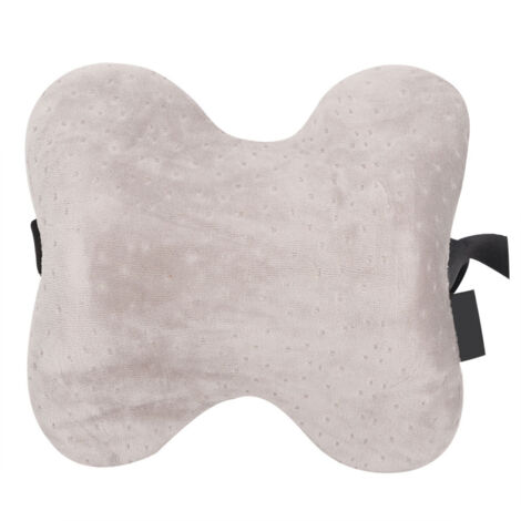 Oreiller de voyage en mousse à mémoire de forme en U, pour soutien cervical multifonction (Gris)