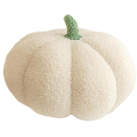Oreiller décoratif en Forme de Citrouille en Peluche pour Halloween ou Thanksgiving Oreiller 3D simulé de Citrouille 23cm