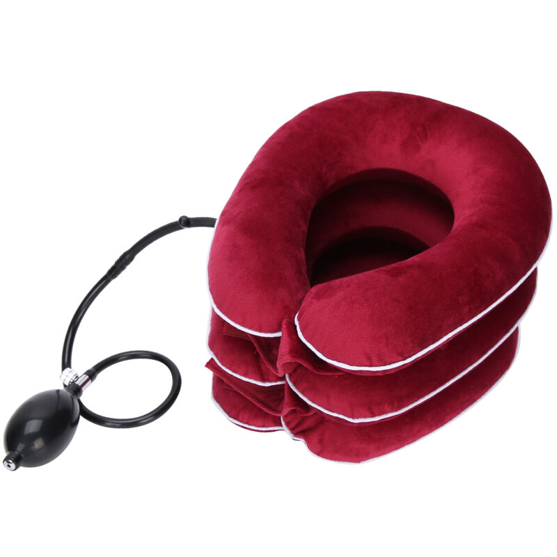 Oreiller Dispositif gonflable de traction des vertèbres cervicales à usage domestique pour corriger la spondylose, les douleurs cervicales, le