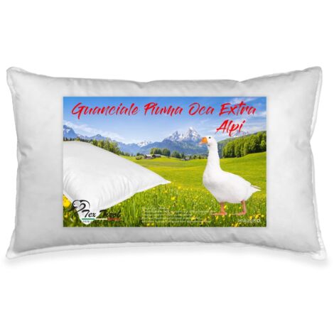 OREILLER en DUVET d'OIE TEX TIROL © ALPES fabriqué en Italie