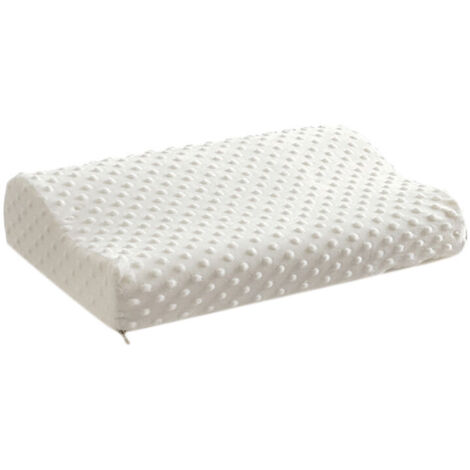 Oreiller en mousse à mémoire de forme, oreiller orthopédique, oreiller en fibres de latex, oreiller de massage doux à rebond lent, soins de santé.