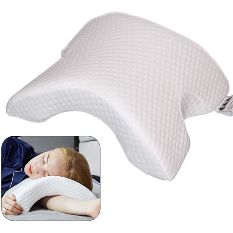 Oreiller ergonomique cervical mémoire de forme creux pour bras avec support