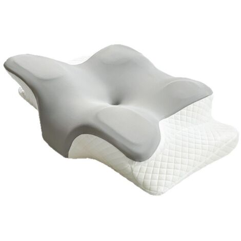 Oreiller ergonomique cervical mousse mémoire forme – 2 hauteurs 9/12 cm – Housse respirante lavable – Soutien optimal pour douleurs cervicales