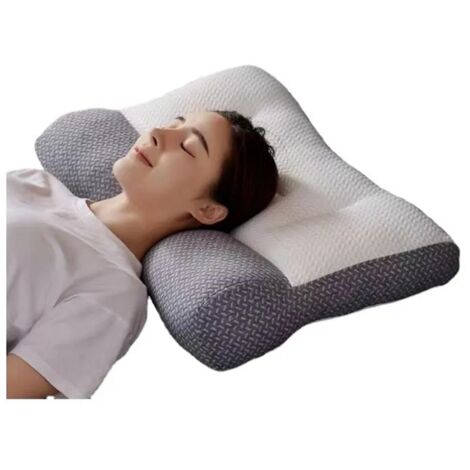 Oreiller Ergonomique Cervical pour Apnée du Sommeil–Oreiller de Soutien du Cou et Oreiller Anti Ronflement pour Sommeil Profond