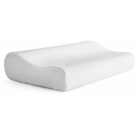 Oreiller Ergonomique Oreiller Cervical Orthopedique Memoire Forme Oreiller pour Douloureuses Cervicales, Anti-Ronflement Oreiller Cervicales Coussin de Sommeil Maintien du Dos, Cou et Épaules, Ensolei