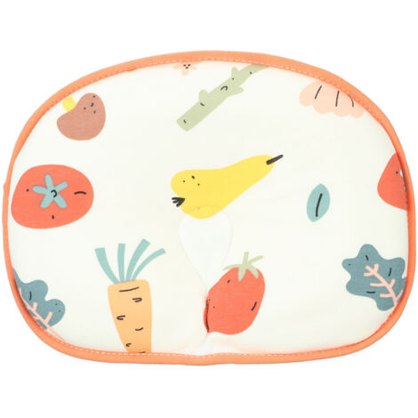 Oreiller ergonomique pour nouveau-né en mousse mémoire, motif fruits et légumes, respirant et confortable